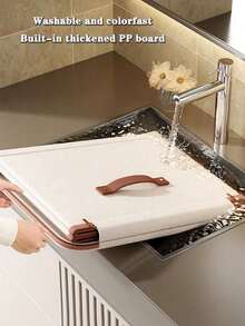 1pc Foldable Storage Box - Essential Home Storage Box, Double-Sided Zipper Design, Durable, Large Capacity, Faux Leather Handle For Easy Carrying, Can Be Used As Clothes Storage Box Or Under-Bed Storage Box - Multicolor - View 8