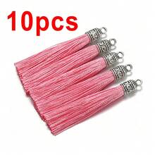 10个6厘米彩色流苏吊坠，适用于DIY复古耳环、吊坠和珠宝制作配件 - 6cm流蘇 - 查看 17