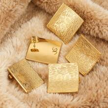 2/6件装 18K金不锈钢耳环方形耳钉底座钩制作配件连接器耳环首饰材料批发 - 耳環 - 查看 4