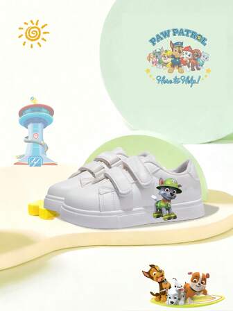 Paw Patrol Kids' Fashionable Cartoon Print Casual Sneakers For Boys And Girls, Suitable For Spring/Summer