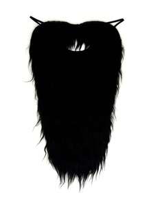 1pc Long Waterfall Beard, Natural Wearing Effect, Suitable For Halloween, Christmas Masquerade Costume, Beard Mask, Cosplay