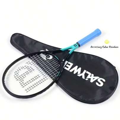 Raqueta de tenis de fibra de carbono compuesta, marco de raqueta profesional de alta calidad y peso ligero, ideal para hombres y mujeres principiantes, raqueta de tenis de alta calidad, ligera y duradera, viene con embalaje, excelente para regalo de Halloween.