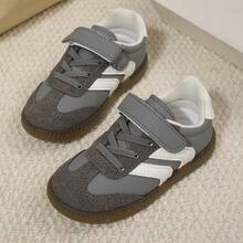 Toddler/Little Kid Comfortable Hook & Loop Strap Sneakers With Mesh Lining – Anti-Wear All-Season Sport Shoes For School & Daily Play - 灰色 - 查看 6