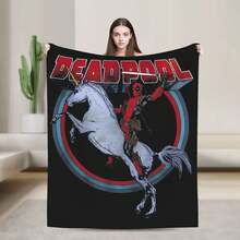 Deadpool Hero Movie Flannel Blanket Did I Offend You Fashion Throw Blanket For Bedspread 125*100cm Lightweight - 13 - 查看 3