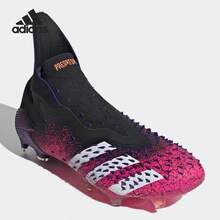 阿迪达斯 PREDATOR + FG 男士足球鞋 FW7617 - 黑 - 查看 1