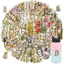 50pcs Flower Ladder Transparent Stickers Cute Transparent Water Cup Sealing Label PET Stickers Decoration Supplies - 1 Set - View 5