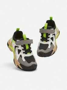 Balabala Boys Outdoor Sneakers Breathable Anti-Slip Sport Shoes Spring Fall 2025 - Gray Green Tone - View 4