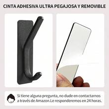 Perchero Pared 5 Piezas Negro Ganchos Adhesivos para pared con Soporte 5kg y Adhesivo Fuerte Resistente Organizador Soporta Ropa, Bolsos y Llaveros para Cocina, Bao y Dormitorio - Negro - Ver 5