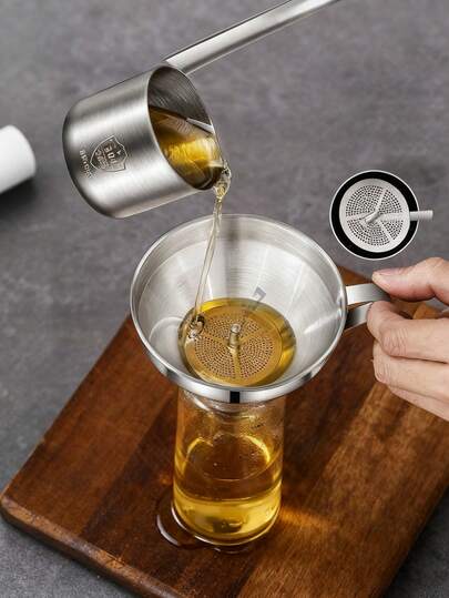 Funil em aço inoxidável 304 com filtro, funil para óleo de cozinha, funil grande/médio/pequeno para temperos em pó, funil para garrafas/potes