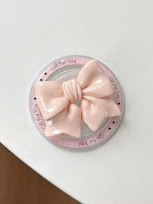 1pc Cute Bowknot Magnetic Phone Holder, Strong Magnetic Desk Stand, Gift For Girls, Girlfriend - Multicolor - View 8