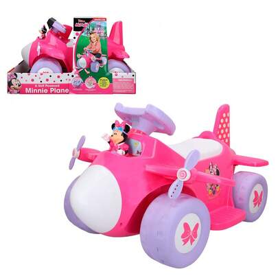 Minnie Aeroplano cavalcabile di , alimentato a batteria da 6 V ✅ Consegna in 24/48 ore in Spagna (Penisola)