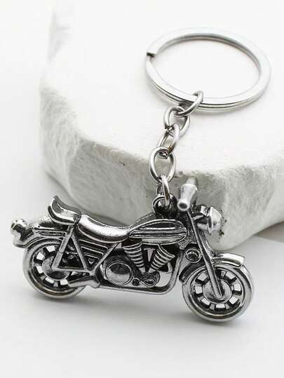 1 pieza Llavero de motocicleta vintage, llavero de estilo punk creativo, adecuado como regalo para novio, familia, accesorio de coche, regalo de cumpleaños unisex para madre, padre, graduación y maestro