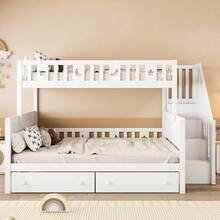 Kids Bed Frames, Headboards & Footboards - White + Solid Wood + 90cm*200cm - View 4