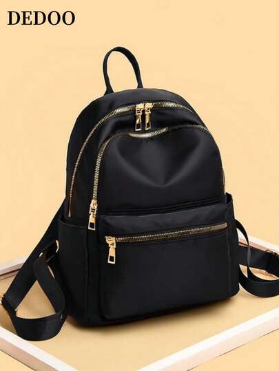 Dedoo Sac à dos d'affaires décontracté, premium, imperméable et léger, avec plusieurs fermetures éclair, comprenant un porte-monnaie. Convient aux étudiantes, jeunes professionnelles et employées de bureau. Utilisable pour le bureau, l'université, le travail, les affaires, les trajets, l'école élémentaire et secondaire.