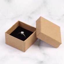 1/6/12 buc cutii pentru inele și bijuterii, excelente pentru petreceri de sărbători și împachetarea cadourilor de Ziua Îndrăgostiților, nuntă de Ziua Îndrăgostiților, ziua de naștere, organizator de bijuterii, organizare și depozitare, cutie de bijuterii, depozitare, organizare și depozitare în dulap, organizator de machiaj, consumabile, decorațiuni, cutie de inele, depozitare de bijuterii. - Kaki - Vizualizare 8