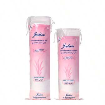 优质100%纯棉化妆棉，适用于爽肤水、卸妆和面膜 | 未漂白、无绒、超柔软 | （1片装）