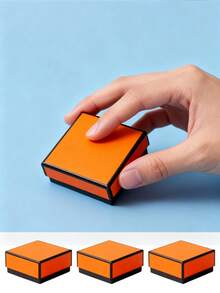 10pcs - Orange Kraft Paper Boxes, Classic Orange & Black Framed Mini Gift Jewelry Boxes, Earring Boxes, White Necklace Pendant Jewelry Boxes, Bracelet & Ring Packaging Boxes, Earring Boxes, Mini Boxes, Multi-Purpose Jewelry Packaging, Suitable For Rings, Earrings, Weddings, Birthdays, Holidays, Valentine's Day, Easter, New Year, Jewelry Making Display, Packaging Supplies, Party Favors, DIY Craft Gift Boxes. - Orange - View 7