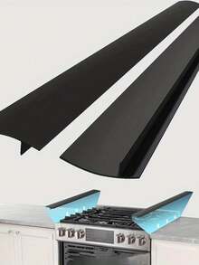 1pc 21-Inch Silicone Stove Gap Cover, Heat Resistant Kitchen Countertop Gap Filler, Easy Clean Silicone Stove Gap Cover For Stove And Counter Protection, No Charging, No Battery Required - Multicolor - View 1