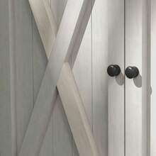 Outsunny Garden Shed, Wooden Tool Shed, Weatherproof, With 2 Doors, Asphalt Roof, Garden And Patio Tool Cabinet, 110 X 55 X 117 Cm, Light Grey - Light Grey - View 7