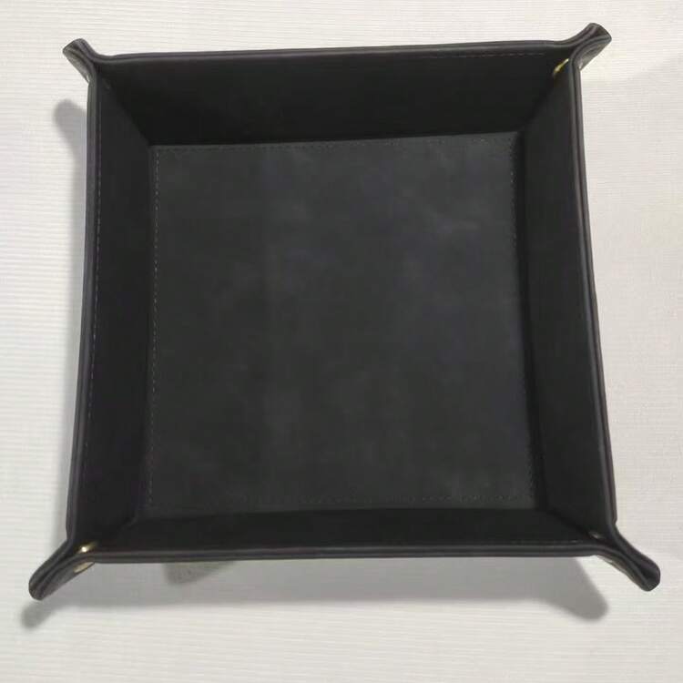 Premium Genuine Leather Valet Tray - High-Quality Vegan Leather, Stylish & Organized Men's Nightstand Tray - Holds Keys, Watch, Wallet, Jewelry - Modern Bedside Storage Box,Room Decor - Multicolor - View 8