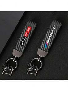 1pc Carbon Fiber Colorful Key Chain, Suitable For BMW 1 Series, 3 Series, 5 Series, 7 Series, 2 Series, 4 Series, 6 Series, X Series, X1, X3, X5, X6, X4, Fashionable Car Key Chain - one-size - View 5