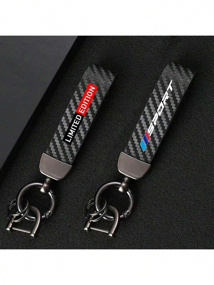 1pc Carbon Fiber Colorful Key Chain, Suitable For BMW 1 Series, 3 Series, 5 Series, 7 Series, 2 Series, 4 Series, 6 Series, X Series, X1, X3, X5, X6, X4, Fashionable Car Key Chain - one-size - View 5