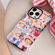 Estuche para teléfono con patrón de amigos de  Compatible con estuches para teléfonos   17  16 Pro Max  15 Pro Max  13 y  12 Hecho de material TPU a prueba de caídas, resistente al desgaste y cómodo de sostener Un regalo perfecto para familiares, amigos, seres queridos, novios/novias y para Navidad - Blanco - Ver 2