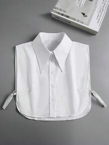 1/2件装女士时尚配饰，简约可拆卸领子，假衬衫领，圣诞节连衣裙装饰