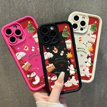 Funda protectora de teléfono con Fundas De Celular Navidad Diseño Creativo Festivo Adorable regalo de moda minimalista interesante para hombres y mujeres, adecuado para iPhone16/15/15Pro/15ProMax/14/13/12/11/XsMAX, iP 17,  Max Series,A14/A15/S23 Ultra/A50/A12/A32/A52/A72/A51/A21S/A13/A14/S22 Ultra/S23/A33/A53/S20 FE,Protección completa contra caídas, resistencia a impactos y prevención de rayaduras,diseño creativo y de moda para hombres y mujeres - Negro* - Ver 2