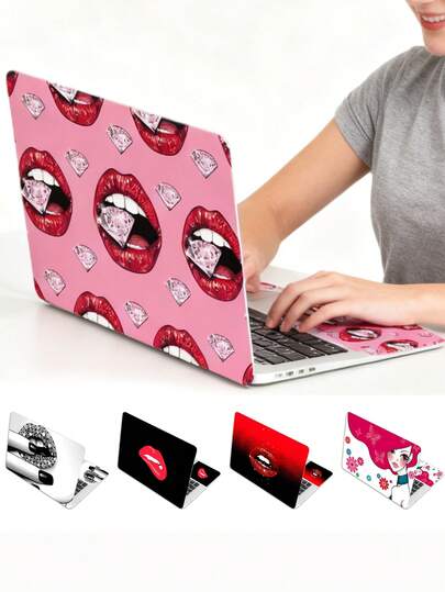 A Set Of 15.4-Inch 15.6-Inch Sexy Lips Laptop Stickers Decorative Stickers, Diy At Will, No Offset Printing, Waterproof And Dustproof, Room Decoration Home Office, Exclusive To Hot Girl