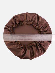 3 piezas Gorro de satén para mujeres, protege los mechones de cabello, cuidado nocturno y comodidad diurna, herramienta de belleza de fibra de poliéster, gorro para dormir adecuado para cabello rizado y natural - Multicolor - Ver 4