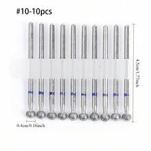 金刚石美甲钻头套装，适用于美甲钻、电动锉刀、专业硬质合金钻头套装，适用于亚克力凝胶美甲，家庭美甲沙龙适用
