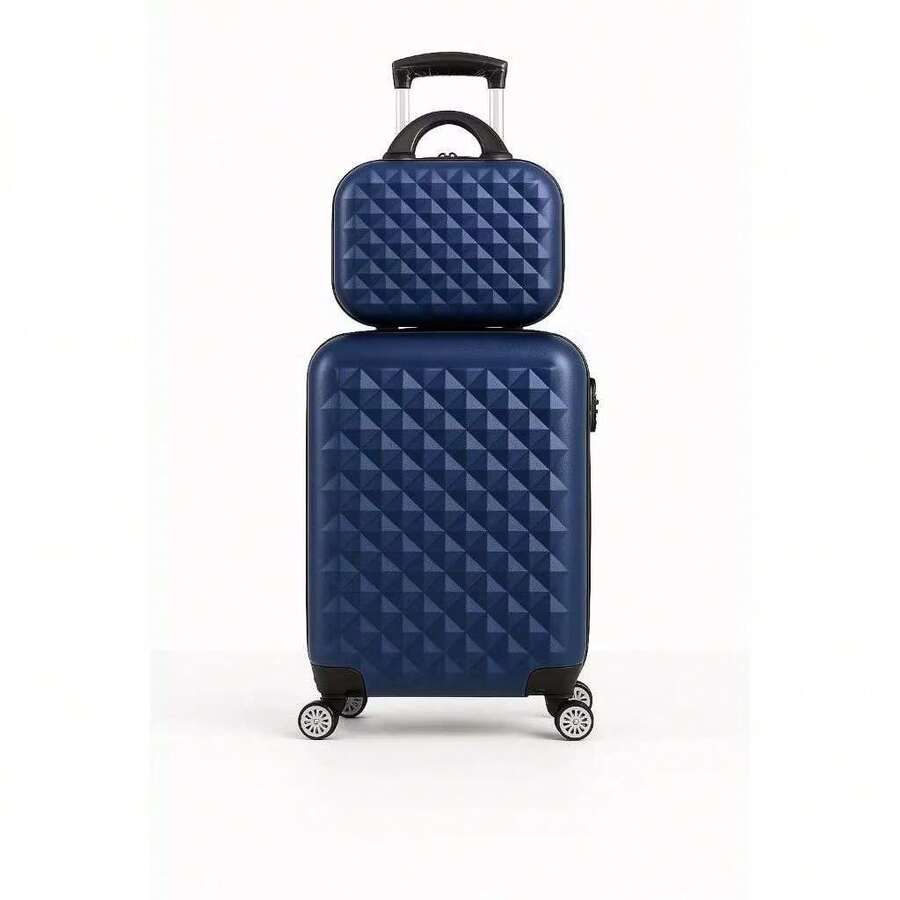 Mala De Bordo +frasqueira  kit  8kg 9kg 10 kg Viagem jia   Rodinhas 360°modelos + 2023 NOVOS Modelos e Cores  Rosa ouro  rodinha duplo - Azul - Visão 1
