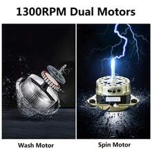 XPB35-188S 14.3(7.7 6.6)Lbs Semi-Automatic Gray Cover Washing Machine - Xem 10