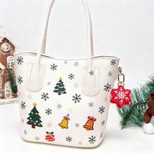 Coin Purse Keychain Keychain Bag Charm Wallet Handbag Leather Coin Pouch Women's - Ông già Noel - Xem 9