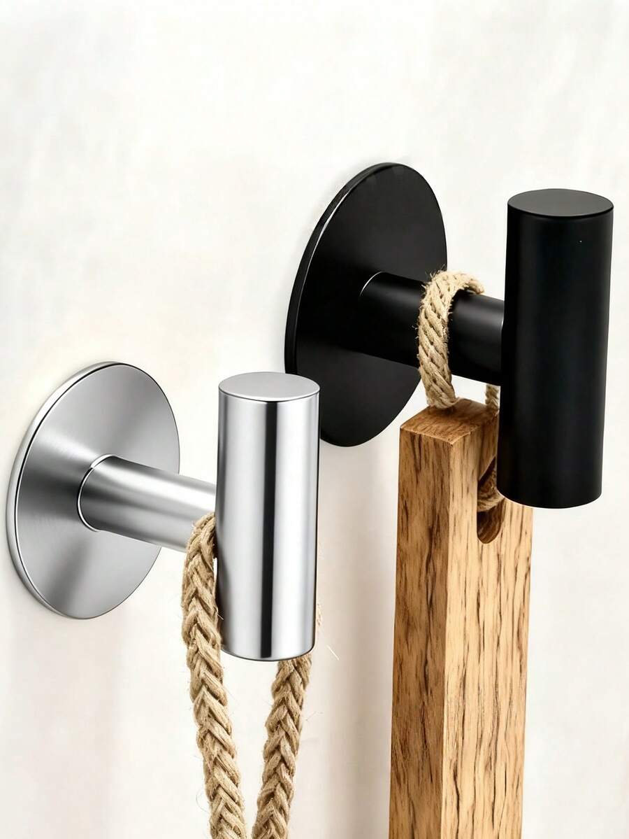 1/2 chiếc móc treo đồ bằng thép không gỉ, móc treo khăn, phù hợp với phòng tắm hiện đại, nhà bếp, dùng để treo áo khoác, áo choàng, móc treo tường tự dính, thích hợp cho phòng tắm, khách sạn, nhà để xe, hồ bơi, phụ kiện phòng tắm, đồ dùng gia đình. - Nhiều màu - Xem 1