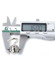 25 Lbs Strong Magnetic Hooks, Suitable For Kitchen, Home, Workplace, Office And Garage. Powerful Magnetic Kitchen Storage Hooks, Super Strong Magnetic Metal Hooks, No Drilling Required.