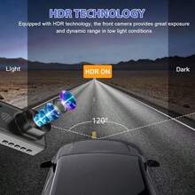 1080P 3-Lens Dash Cam - Infrared Night Vision, 170° Wide Angle, Loop Recording, G-Sensor - Convenient Vehicle Safety Camera, 24-Hour Parking Mode, Holiday Gift
