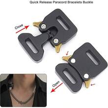 - Cadena de acero inoxidable para hombres y mujeres, hebilla de liberacin lateral gruesa y collar de cadena cubana de mm de ancho y 20 pulgadas de largo 1 unidad Mediano, Zinc, Sin - inicial - Ver 8