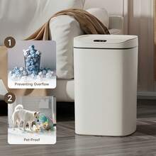 Senmeo 1PC 12L Smart Motion Sensor Trash Can - Touchless Auto Open/Close Odor-Proof Quiet Bin For Kitchen/Bathroom/Office (Battery Not Included) - 12公升/3.2加侖 - 查看 7