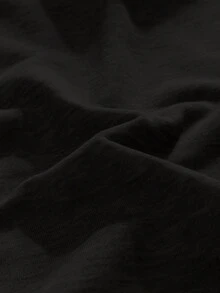 春秋季男士连帽拉链卫衣，印花加厚休闲宽松套头衫 - 黑色 - 查看 7