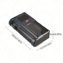 8000A 150PSI Jump Starter With Air Compressor, 12V Portable Car Battery Charger For All Gas And 10.0L  Engines, Car Starter Jump Box With Jumper Cable, 3 Modes Flashlight And Storage Case - Black - View 8
