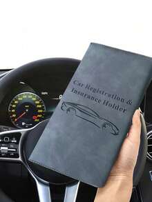 1PS Car Insurance Data File Protection Box Car Insurance Business Card High-Grade Leather ID Card Driver's License Wallet Gift - one-size - View 7