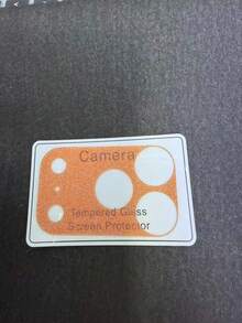 Bază de lentile PET cu sclipici gol, culoare portocalie, compatibilă cu 17 Pro/17 Pro Max, aplicabilă pentru protecție zilnică, birou, acasă, protecție zilnică pentru birou și acasă, husă pentru camera telefonului, cristal strălucitor, impermeabilă, rezistentă la șocuri, anti-cădere, rezistentă la zgârieturi - Culori vibrante - Vizualizare 4