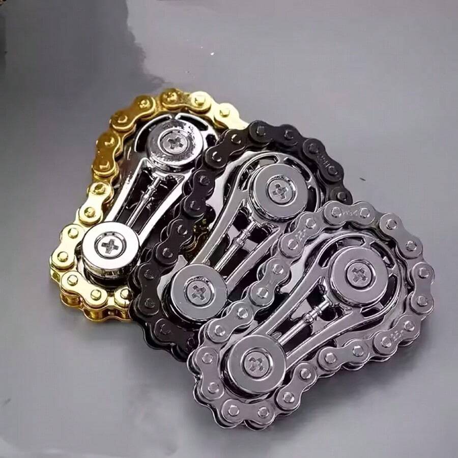 1pc Stainless Steel Ring | A Ring-Shaped Game With A Rotating Gear, Designed To Relieve Stress, Made Of Durable Material With Smooth Bearings, Metal Finger Spinner, Minimalist Metal Aesthetics, Precise Gear Mechanism, Durable Metal Structure, Smooth Bearing System