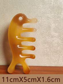 Meridian Massage Comb, Resin Material Seahorse Comb Hair Scalp Massager Tool, Anti-Hair Loss Gua Sha Head Massage Claw Wide-Tooth Comb, Multi-Function Massage Comb