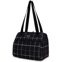 - Bolsa de almuerzo congelable Hampton, ñido anudado de morera, construida con tecnología EcoFreeze plegable, reutilizable, cierre de cierre con bolsillo frontal y correas de hombro, perfecta(Negro (Black Grid)) - Multicolor - Ver 1