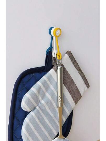 sceltevie(セルテヴィエ) ハンギングマグネット2個セット「BUTTON SLING(ボタンスリング)」 ピンク/ホワイト 239130 八幡化成