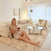 Multi-Colored Plush Rugs. Softness And Style For Your Home. Size 150 - 卡其色 - 查看 4