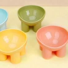 1/3pcs Elevated Pet Bowl, Non-Slip Tilted Pet Food Bowl, Suitable For Feeding Dogs And Cats To Reduce Neck Strain And Improve Digestion, 15 Degree Incline PP Cat Food Bowl - Multicolor - View 8